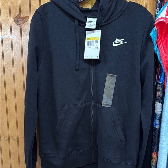 Nike women’s Black Zip-Up Hoodie new with tag - Picture 2 of 2